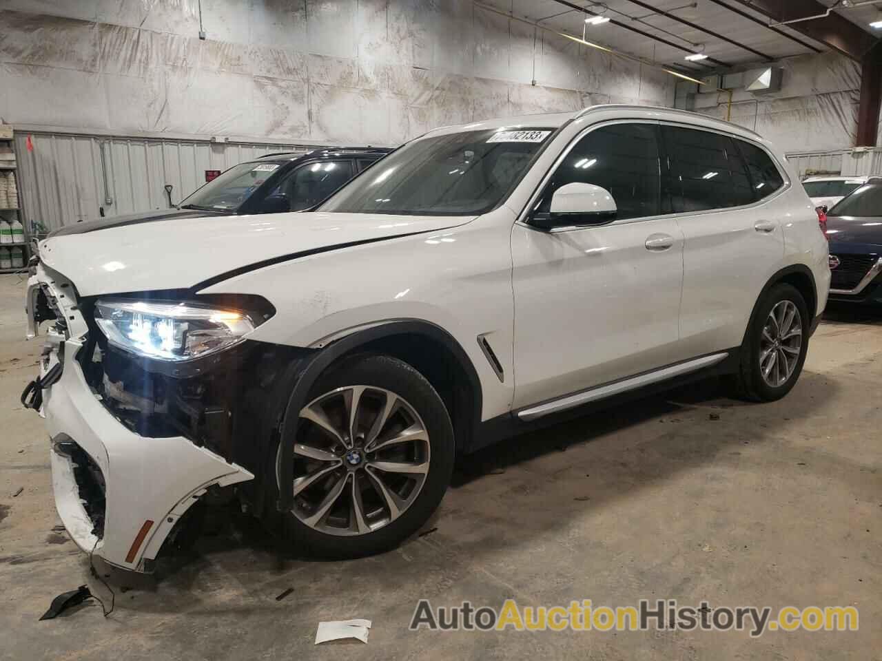 2019 BMW X3 XDRIVE30I, 5UXTR9C58KLE20008