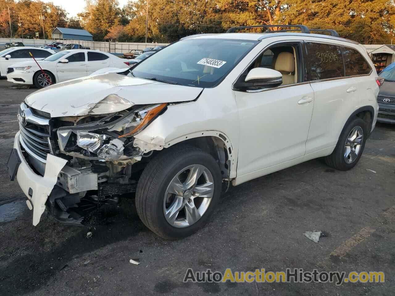 2015 TOYOTA HIGHLANDER LIMITED, 5TDYKRFH0FS113516