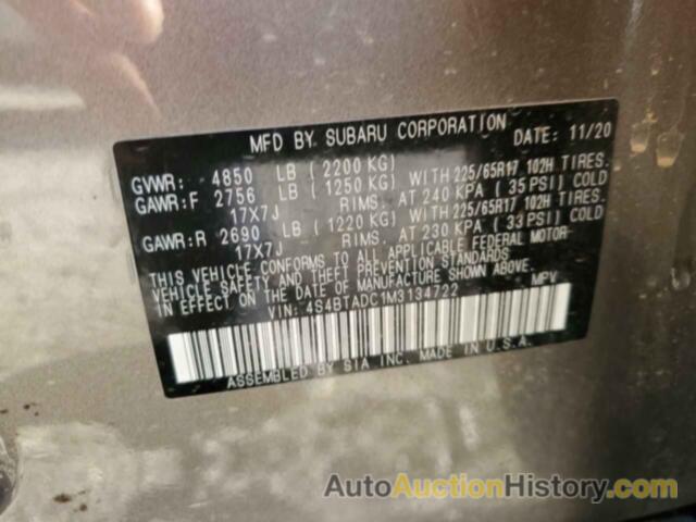 SUBARU OUTBACK PREMIUM, 4S4BTADC1M3134722