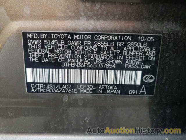 LEXUS LS430 430, JTHBN36F565037854