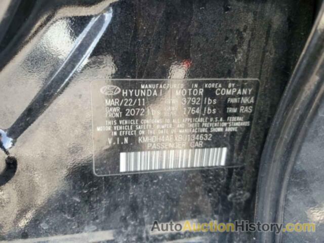 HYUNDAI ELANTRA GLS, KMHDH4AEXBU134632