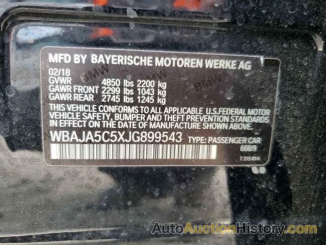 BMW 5 SERIES I, WBAJA5C5XJG899543