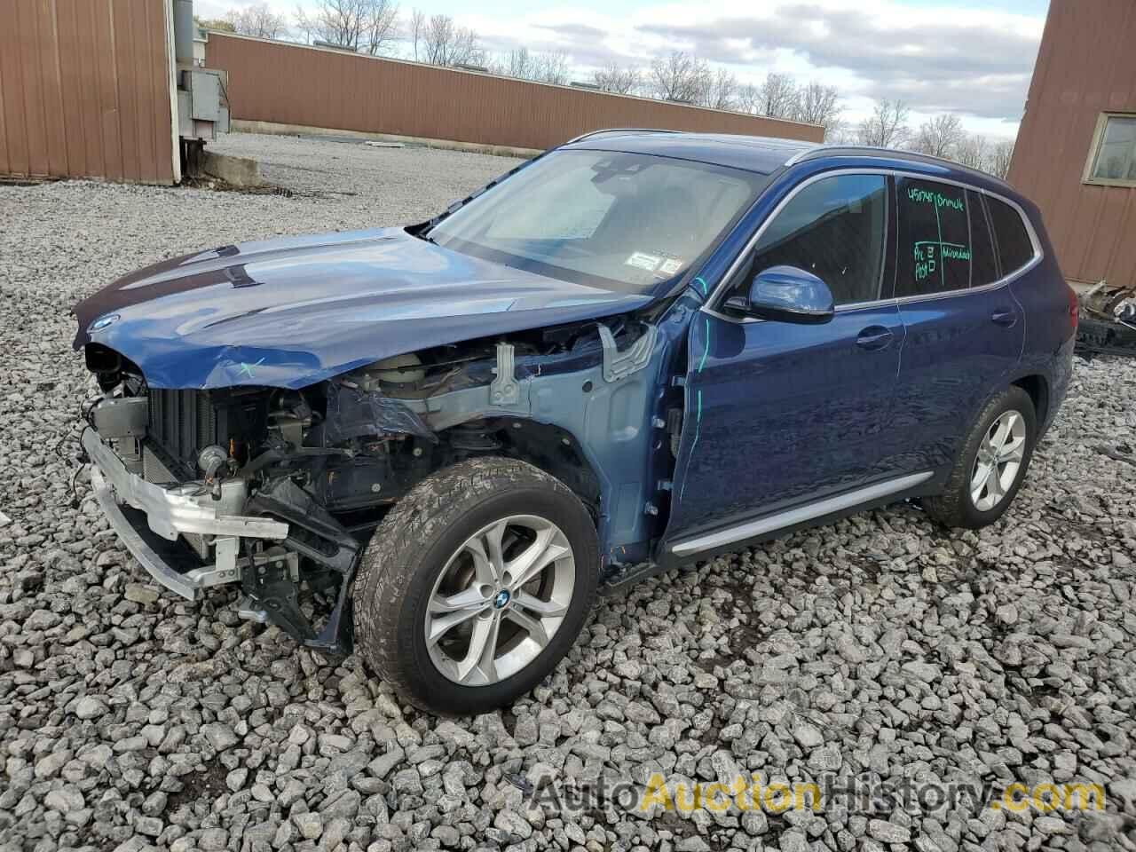 2021 BMW X3 XDRIVE30I, 5UXTY5C02M9D96532