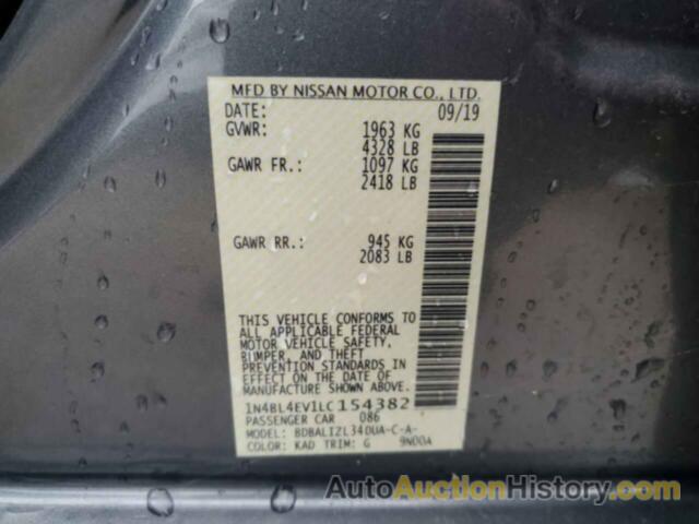 NISSAN ALTIMA SL, 1N4BL4EV1LC154382