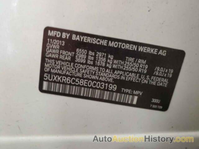 BMW X5 XDRIVE50I, 5UXKR6C58E0C03199