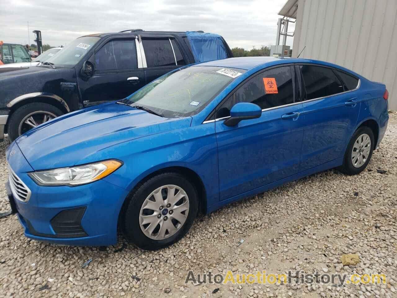 2019 FORD FUSION S, 3FA6P0G77KR170809