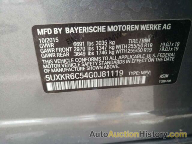 BMW X5 XDRIVE50I, 5UXKR6C54G0J81119