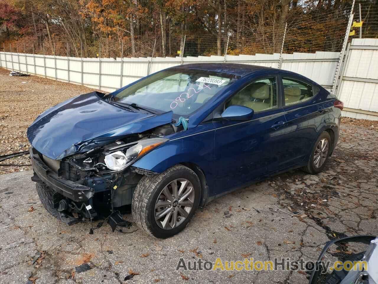 2014 HYUNDAI ELANTRA SE, KMHDH4AE2EU082241