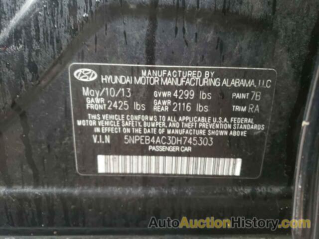 HYUNDAI SONATA GLS, 5NPEB4AC3DH745303