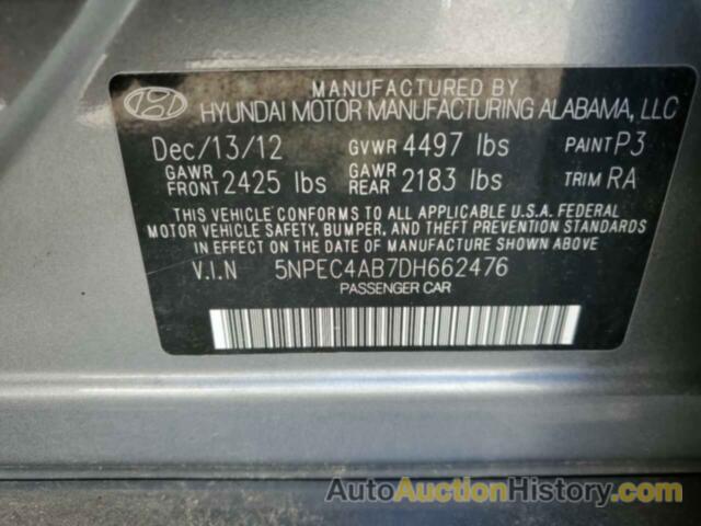 HYUNDAI SONATA SE, 5NPEC4AB7DH662476