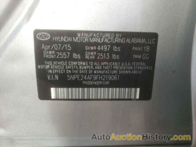 HYUNDAI SONATA SE, 5NPE24AF9FH219061