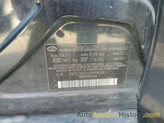 HYUNDAI SONATA SE, 5NPEC4AC6CH418566