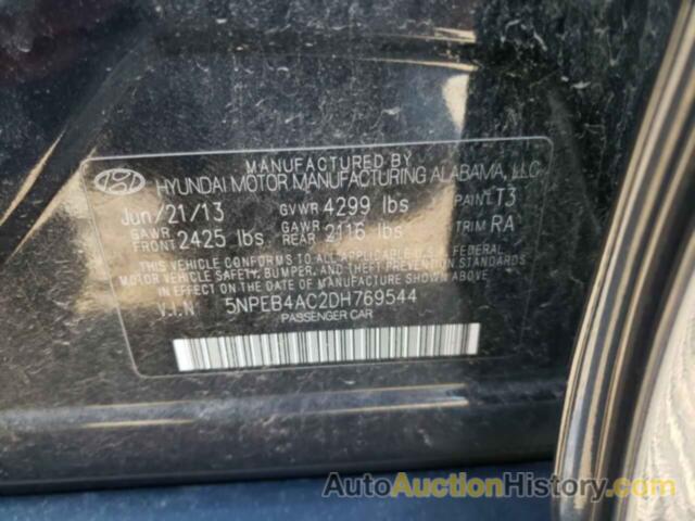 HYUNDAI SONATA GLS, 5NPEB4AC2DH769544