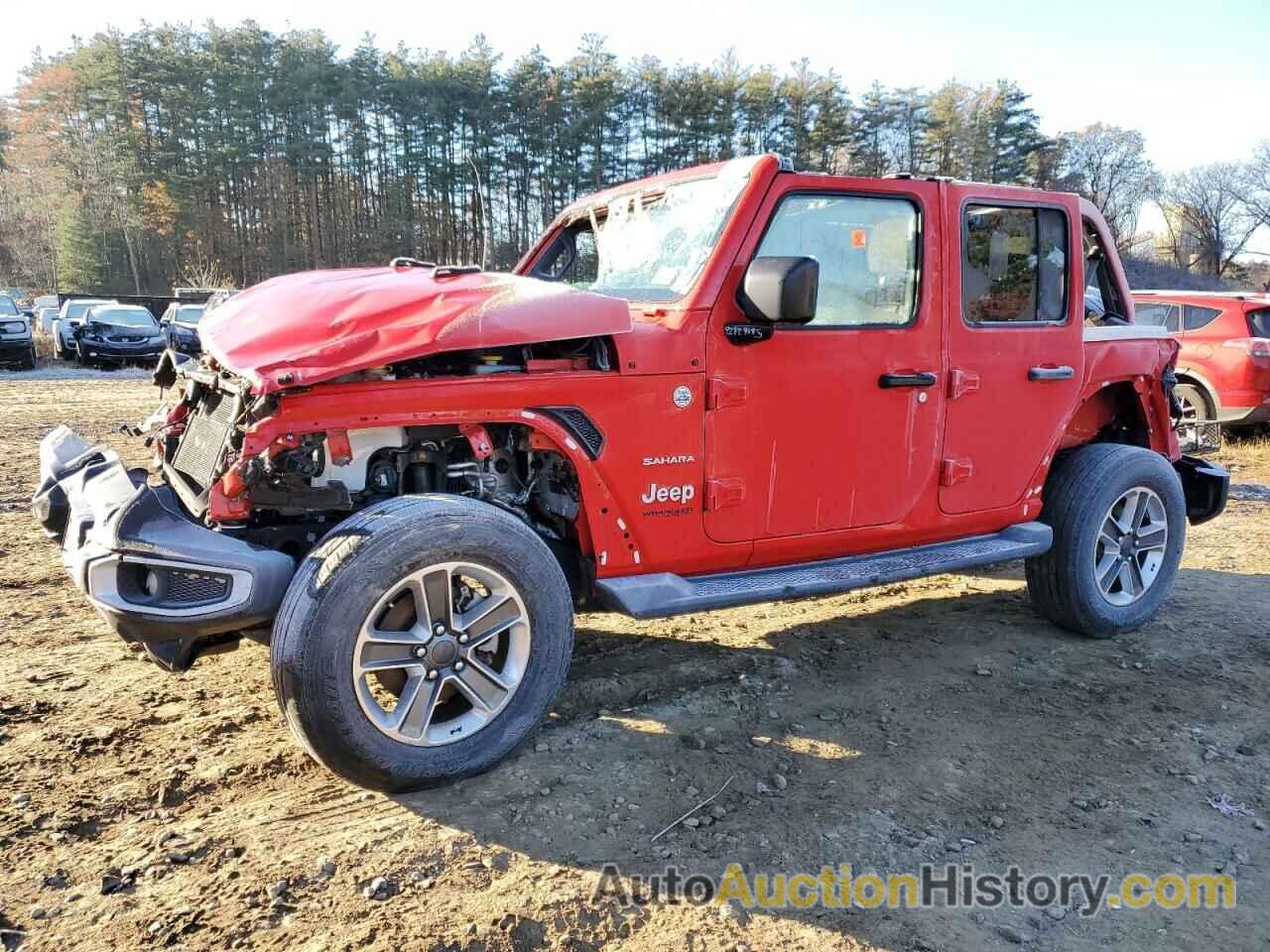 2020 JEEP WRANGLER SAHARA, 1C4HJXEN3LW214107