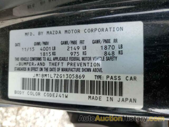 MAZDA 3 TOURING, JM1BM1L72G1305869