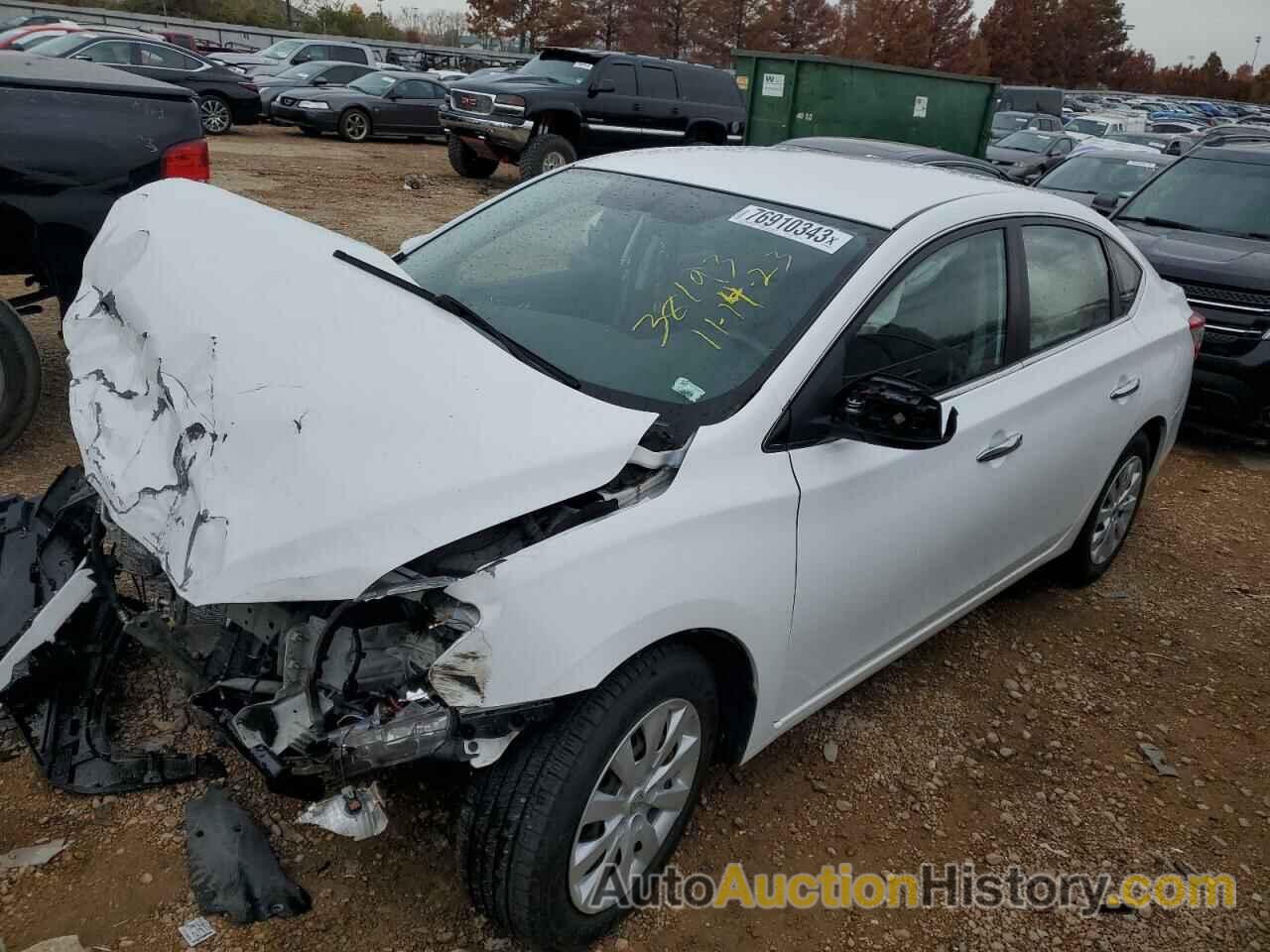 NISSAN SENTRA S, 3N1AB7AP4FY238731