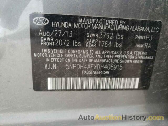 HYUNDAI ELANTRA GLS, 5NPDH4AEXDH408915