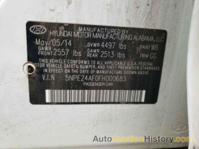 HYUNDAI SONATA SE, 5NPE24AF0FH000683