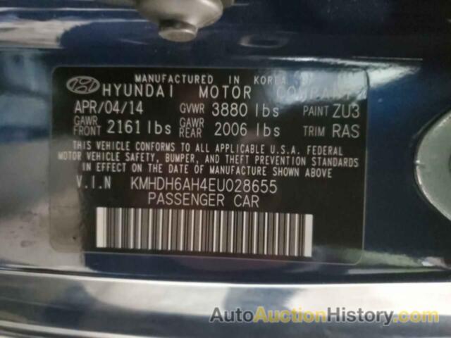 HYUNDAI ELANTRA GS, KMHDH6AH4EU028655