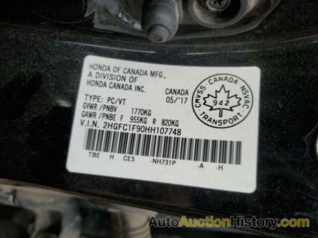 HONDA CIVIC TOURING, 2HGFC1F90HH107748