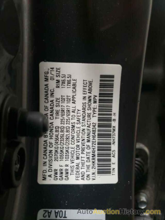 HONDA CRV EXL, 2HKRM4H72EH648342