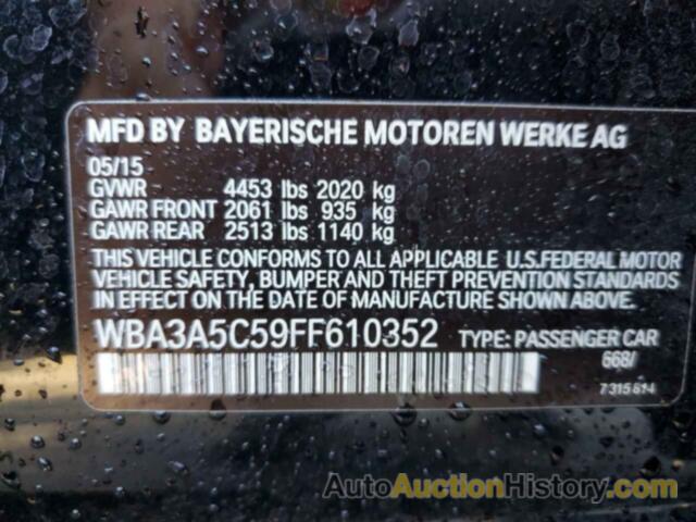 BMW 3 SERIES I, WBA3A5C59FF610352