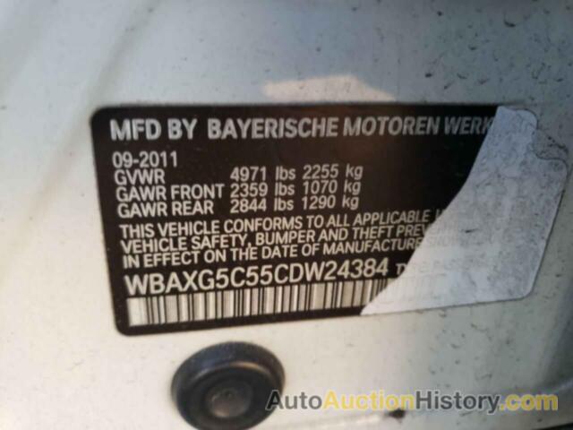 BMW 5 SERIES I, WBAXG5C55CDW24384