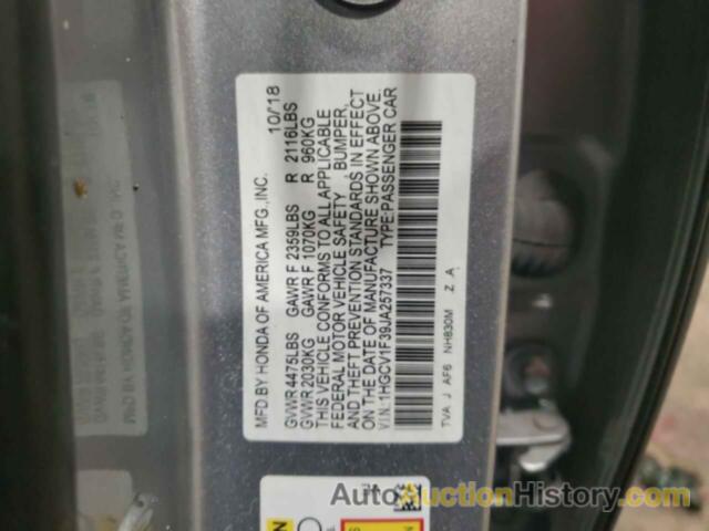 HONDA ACCORD SPORT, 1HGCV1F39JA257337