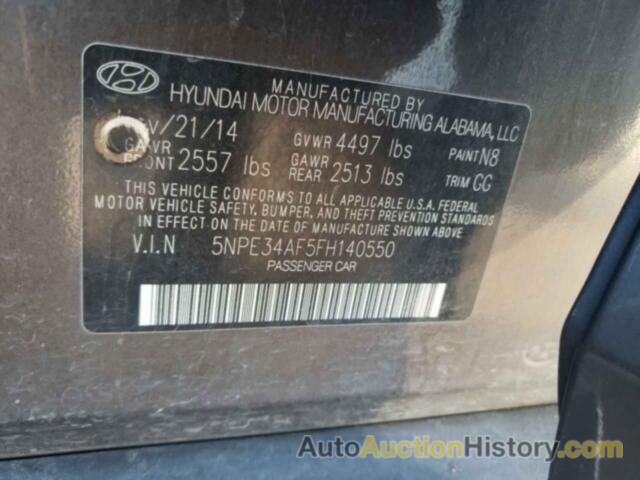 HYUNDAI SONATA SPORT, 5NPE34AF5FH140550