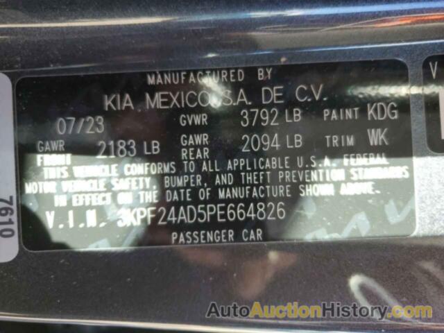 KIA FORTE LX, 3KPF24AD5PE664826