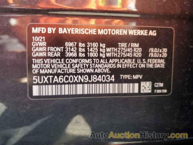 BMW X5 XDRIVE45E, 5UXTA6C0XN9J84034