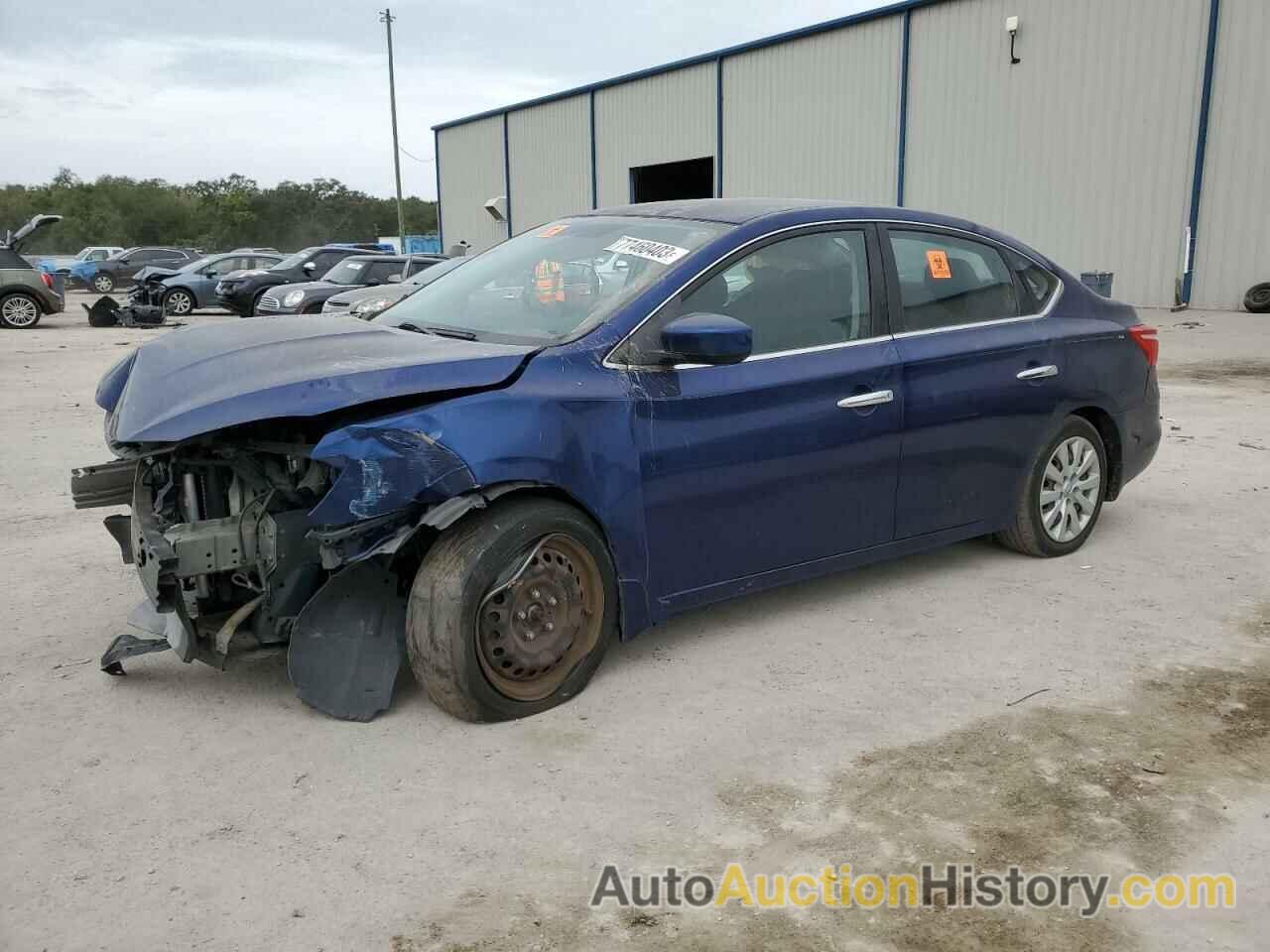 2016 NISSAN SENTRA S, 3N1AB7AP1GY253530