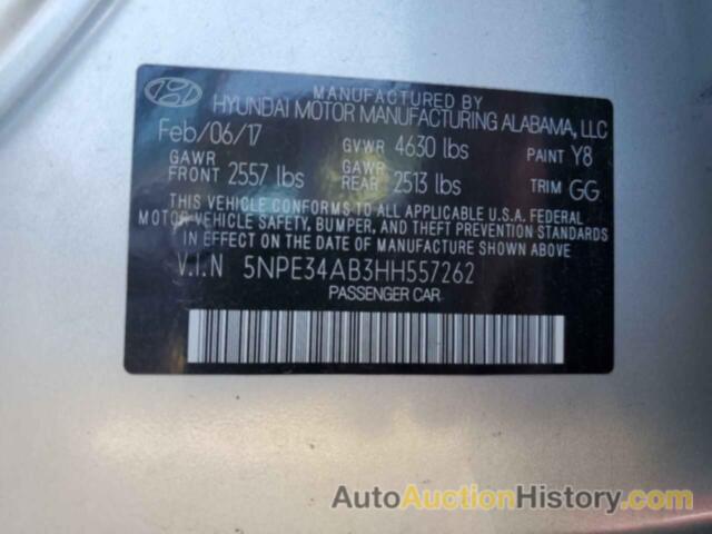 HYUNDAI SONATA SPORT, 5NPE34AB3HH557262