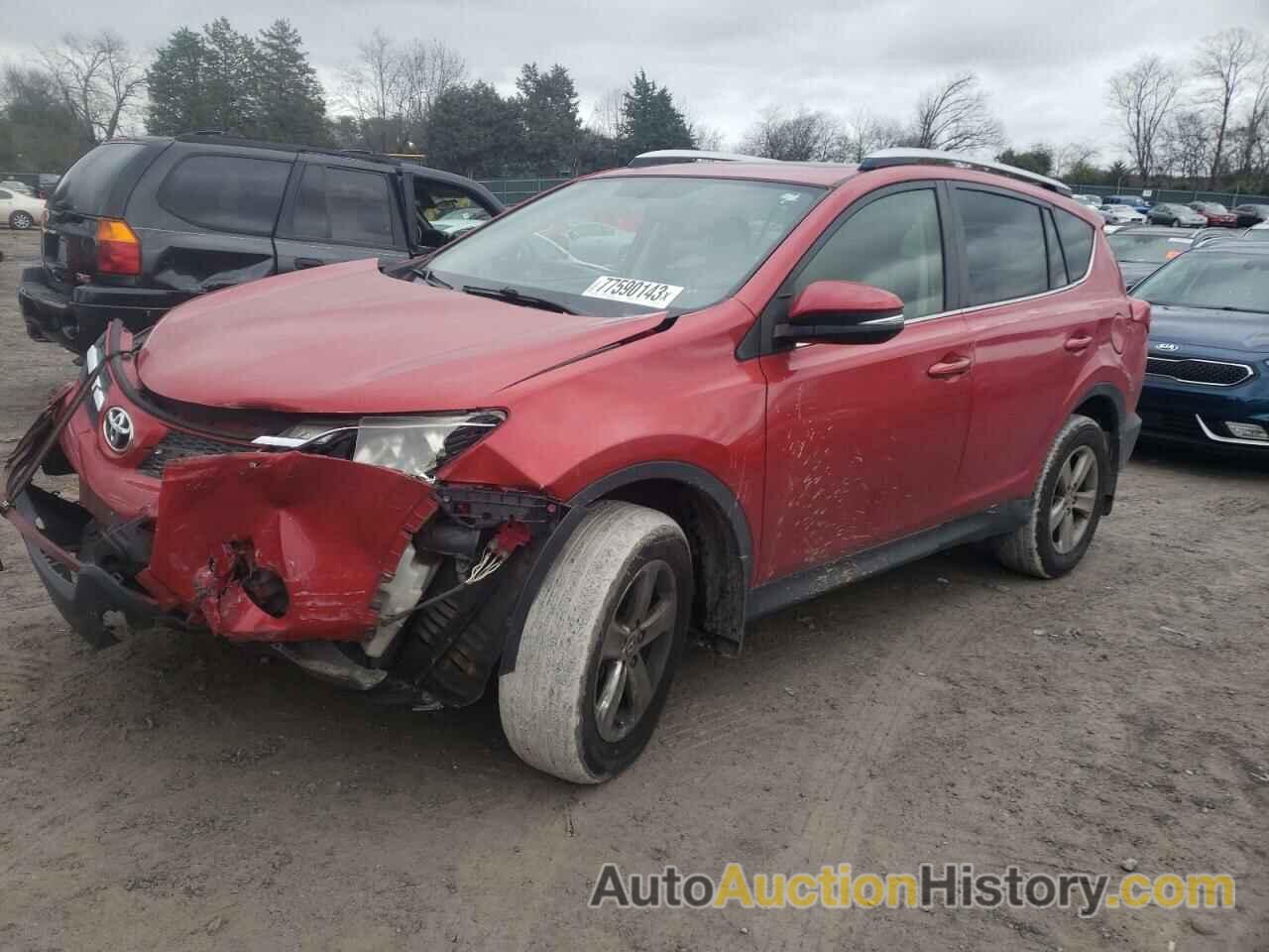 2015 TOYOTA RAV4 XLE, JTMWFREV6FJ046856