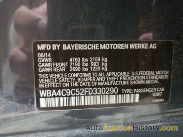 BMW 4 SERIES XI GRAN COUPE SULEV, WBA4C9C52FD330290