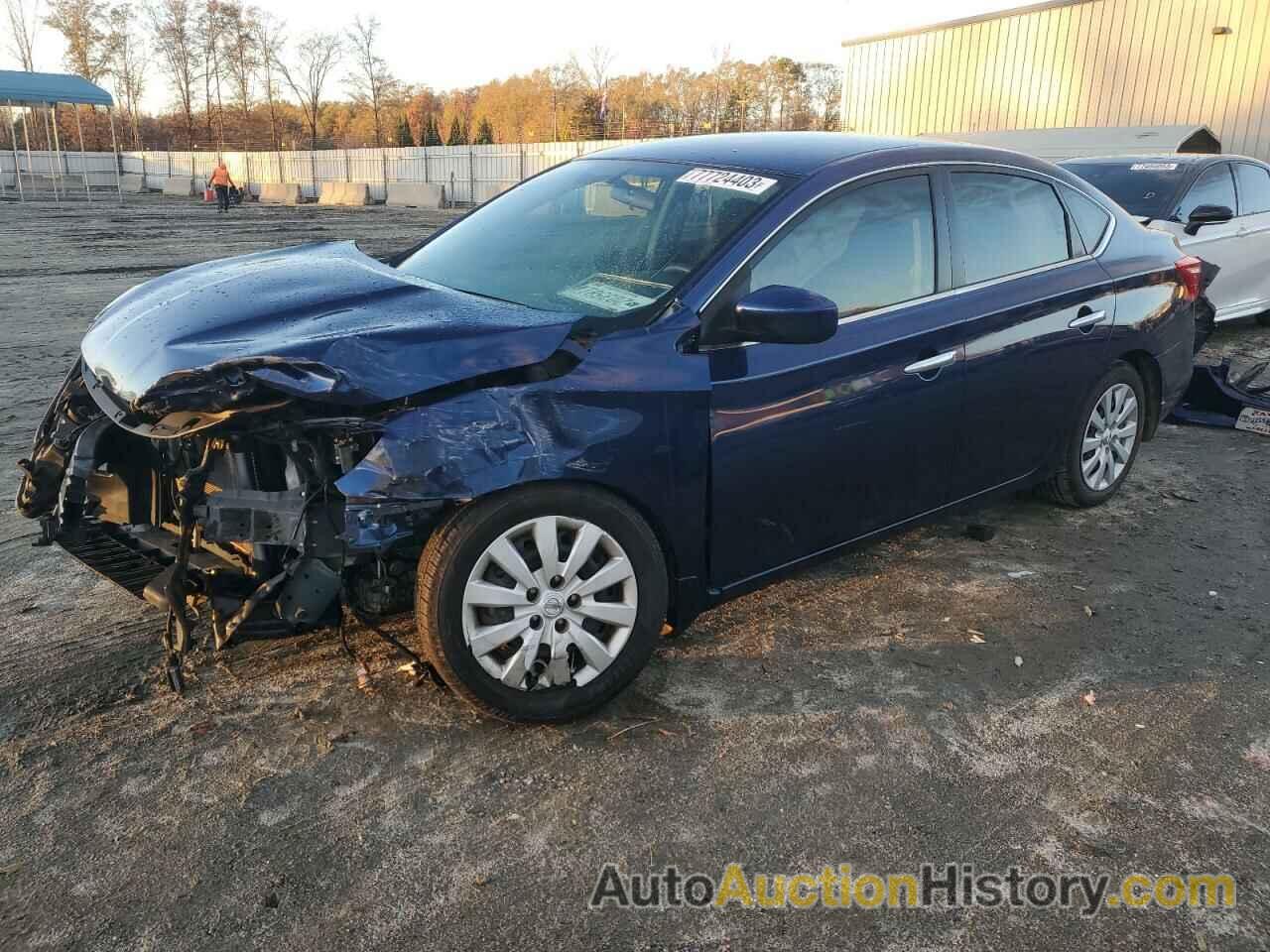 NISSAN SENTRA S, 3N1AB7AP3KY402447