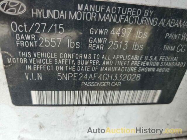 HYUNDAI SONATA SE, 5NPE24AF4GH332028