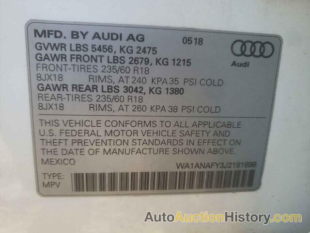 AUDI Q5 PREMIUM, WA1ANAFY3J2181698