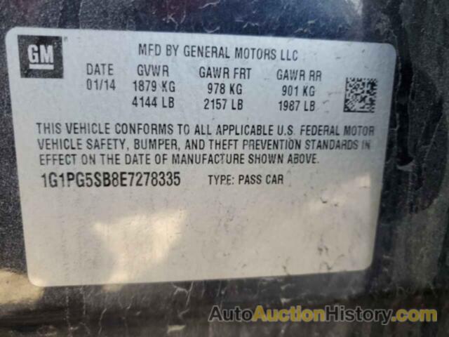 CHEVROLET CRUZE LTZ, 1G1PG5SB8E7278335