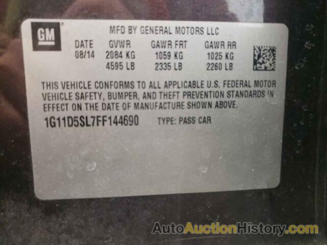 CHEVROLET MALIBU 2LT, 1G11D5SL7FF144690