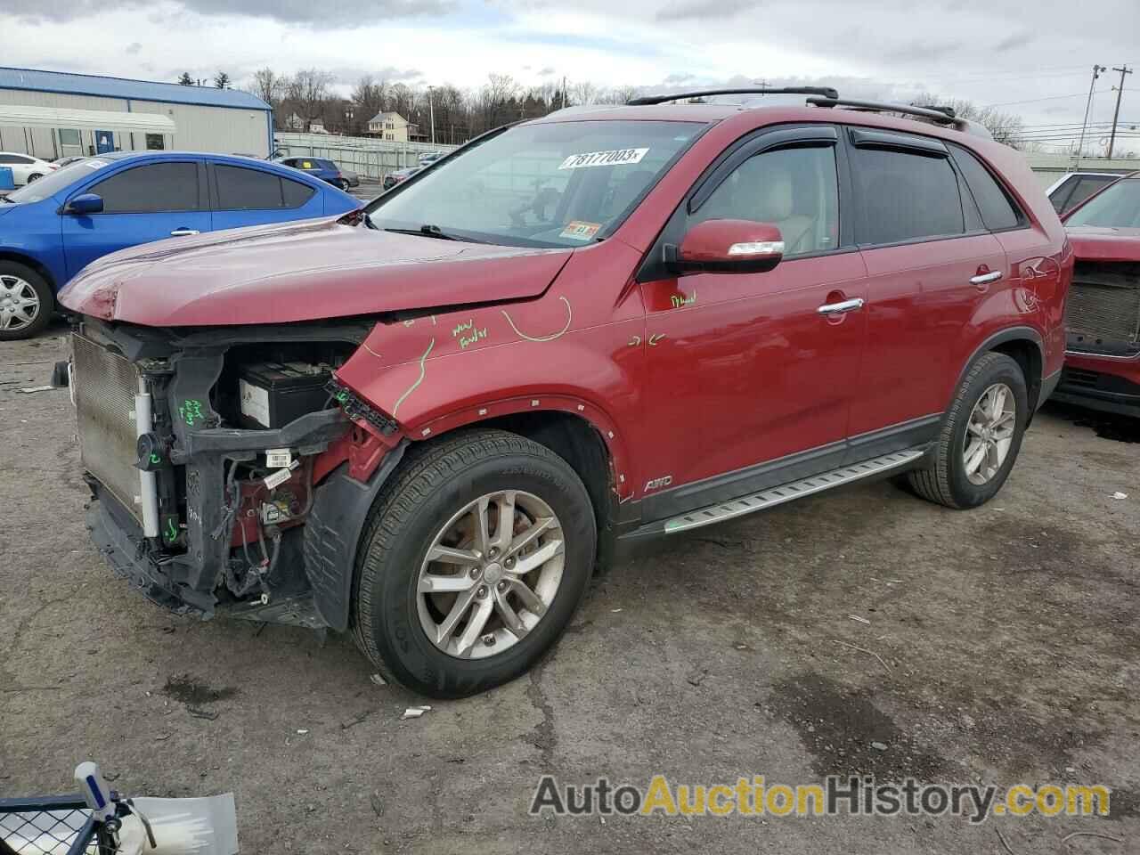 2014 KIA SORENTO LX, 5XYKTDA65EG518648