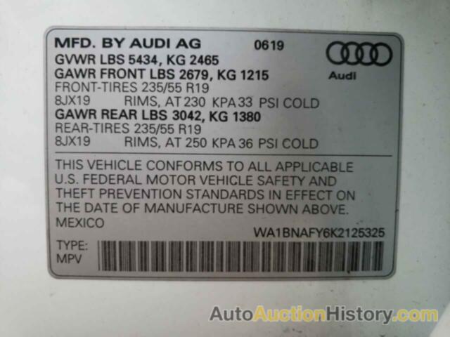 AUDI Q5 PREMIUM PLUS, WA1BNAFY6K2125325