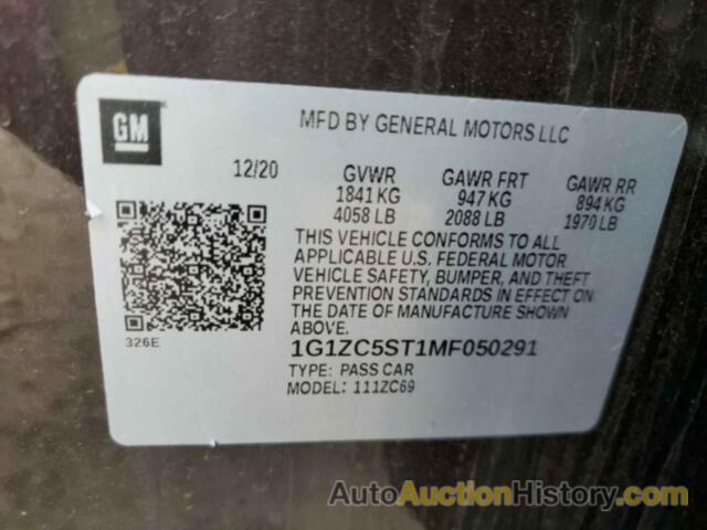 CHEVROLET MALIBU LS, 1G1ZC5ST1MF050291