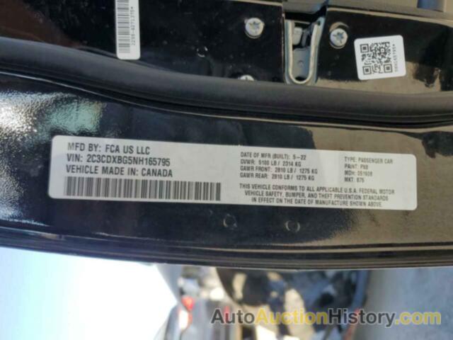 DODGE CHARGER SXT, 2C3CDXBG5NH165795