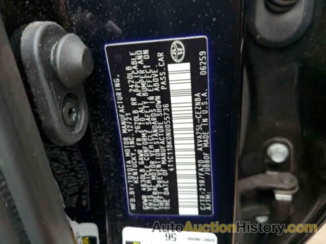 TOYOTA CAMRY LE, 4T1C11BK0NU055736