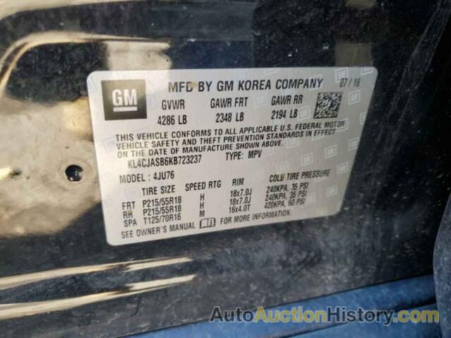 BUICK ENCORE PREFERRED, KL4CJASB6KB723237