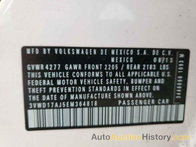 VOLKSWAGEN JETTA SE, 3VWD17AJ5EM364818