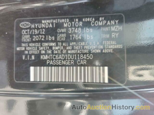 HYUNDAI VELOSTER, KMHTC6AD1DU118450