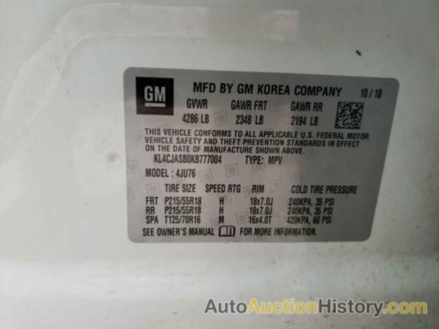 BUICK ENCORE PREFERRED, KL4CJASB0KB777004