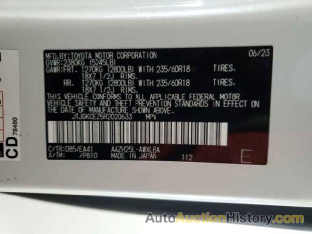 LEXUS NX 350H BA 350H BASE, JTJGKCEZ5R2020633